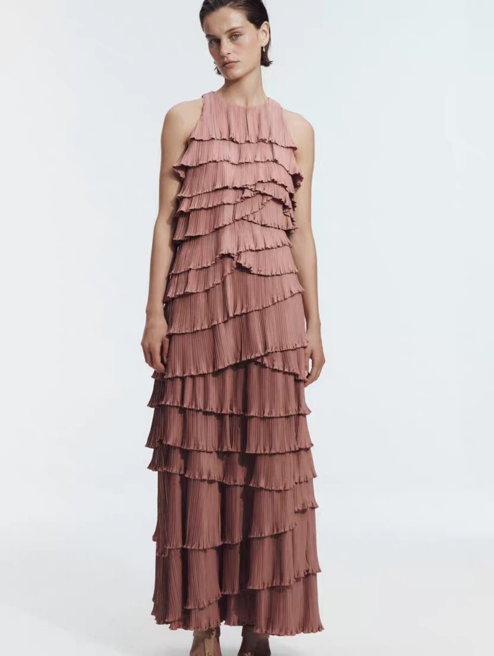 AJE Dew Pleated Maxi Dress